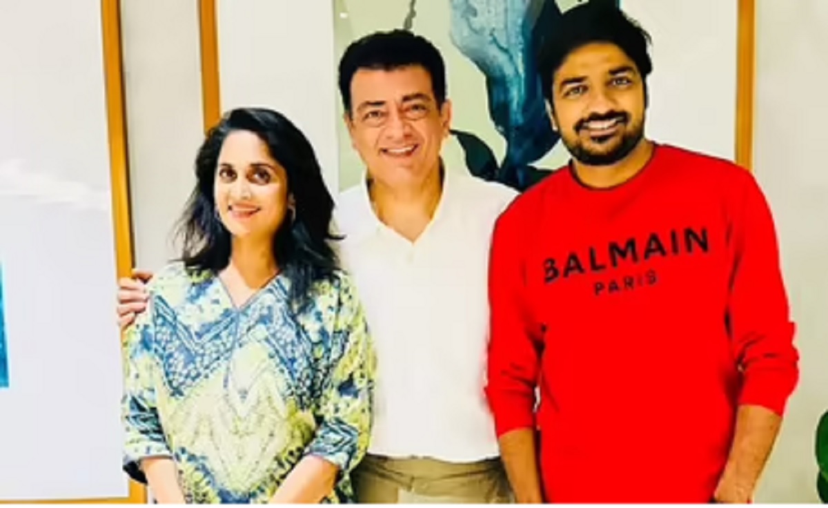 தோழில் கை போட்ட அஜித்: அஜித் குமார் கொடுத்த இன்ப அதிர்ச்சி: சதீஷின் ரசிகர்கள் பரவசம்!